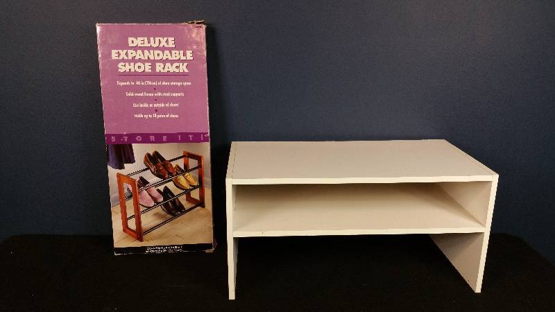 lot 105 image: (2) Shoe Racks