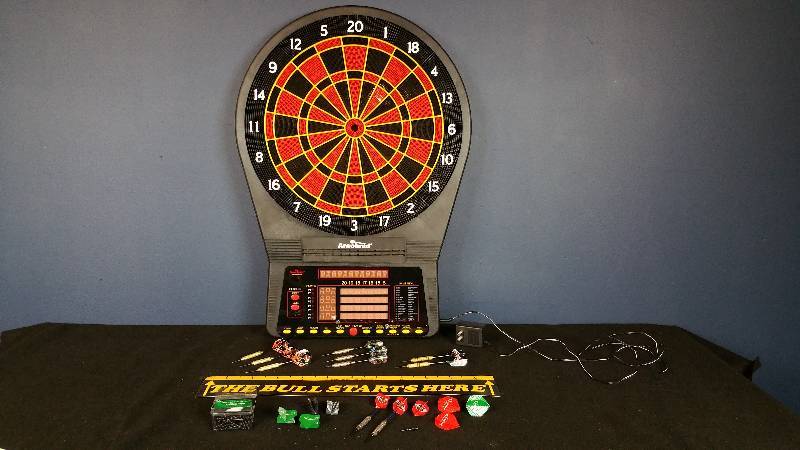 lot 18 image: Arachnid Cricket Pro Electronic Talking Dart Board  More