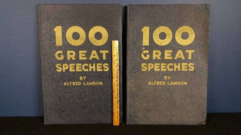 lot 143 image: (2) Antiquarian Books - 100 Great Speeches