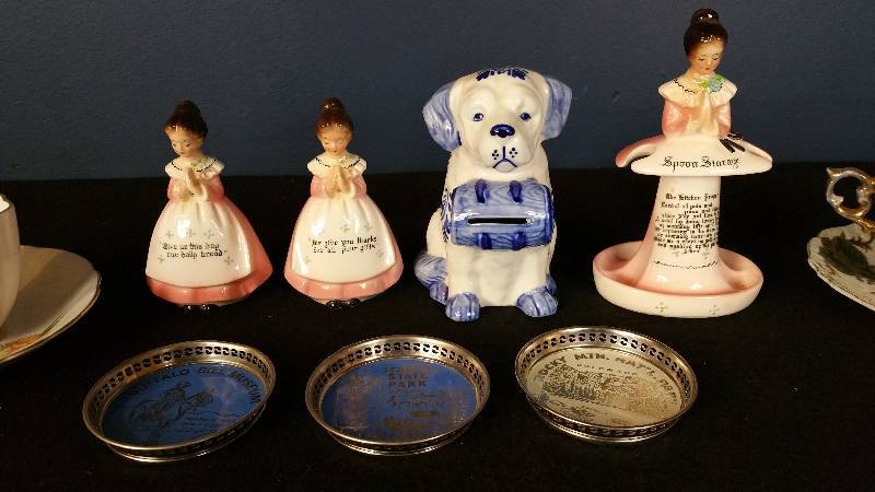 lot 146 image: Porcelain Tea Cups & Saucers, Souvenirs, More