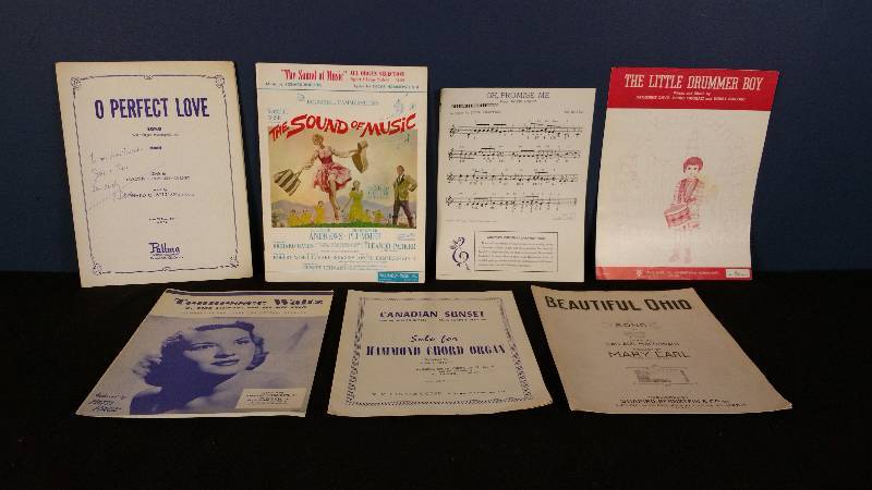 lot 97 image: Vintage Sheet Music - Sound of Music, More