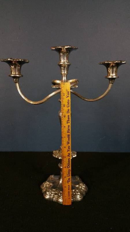 lot 6 image: Elegant 16 Silver Candelabra