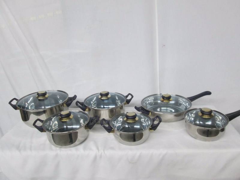 Gourmet Chef 12-pc. Bluestar Cookware Set