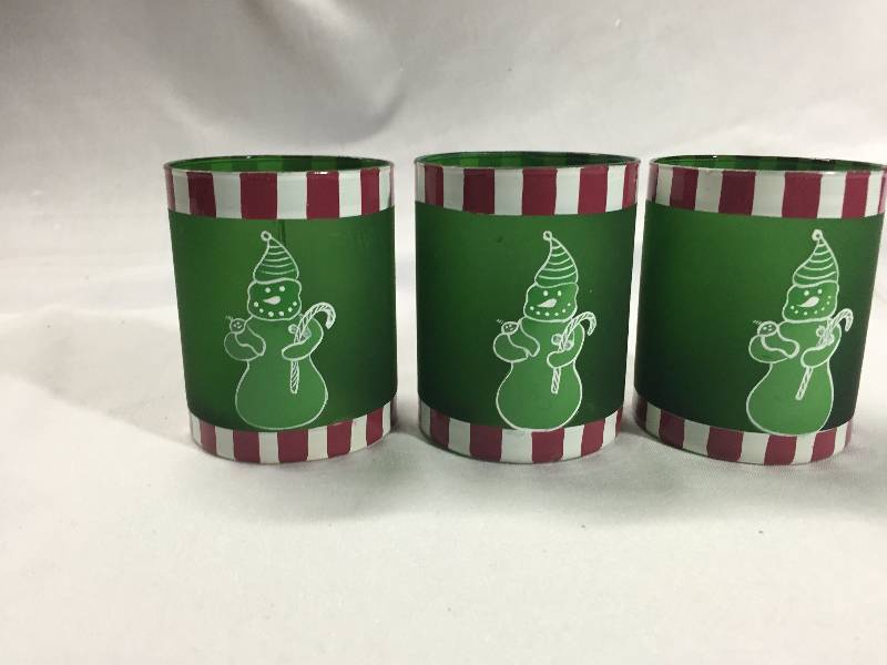3 - Snowman Candle Holders