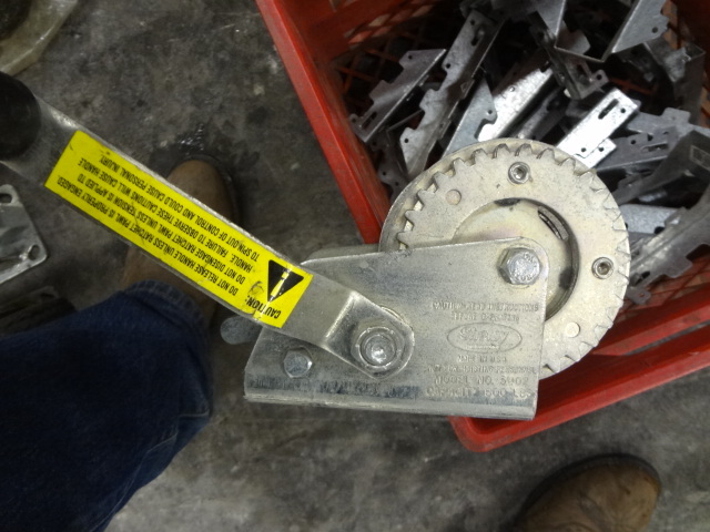Lot of Hangers and Winch