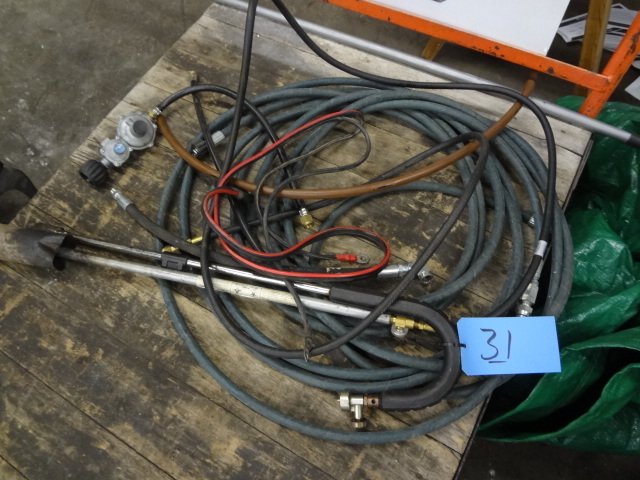 Lot of Burners, Gas Hose and long Hydraulic Hose