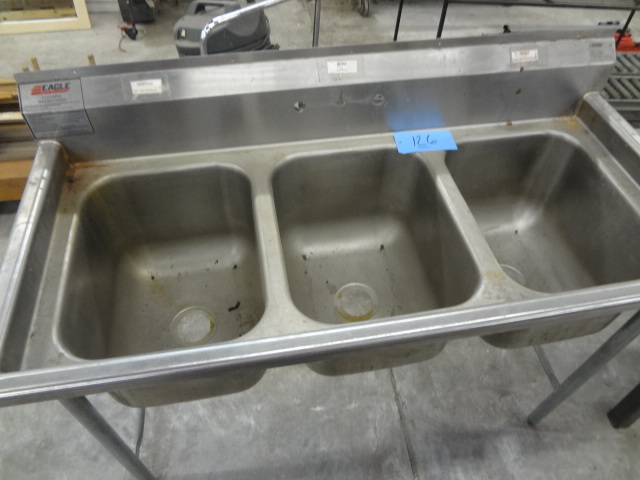 Stainless Triple Sink