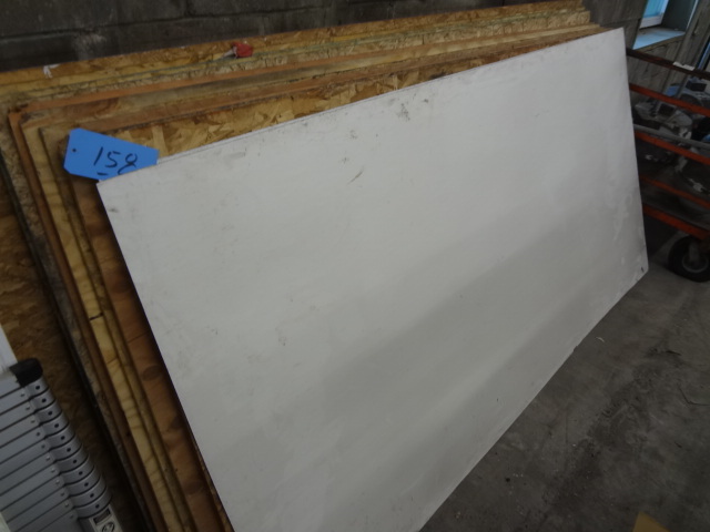 3 Sheets of hard 18� White Plastic