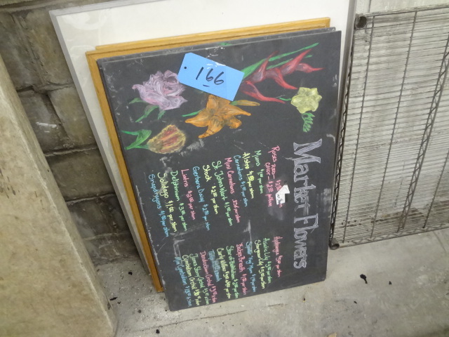 Two Large Pieces of Heavy Slate, Two Pin Boards, White Board