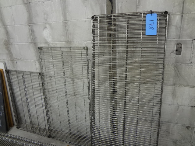 (4) Metro racking Shelves