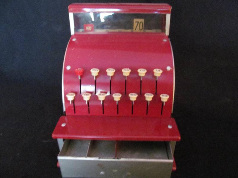 Vintage Toy Cash Register