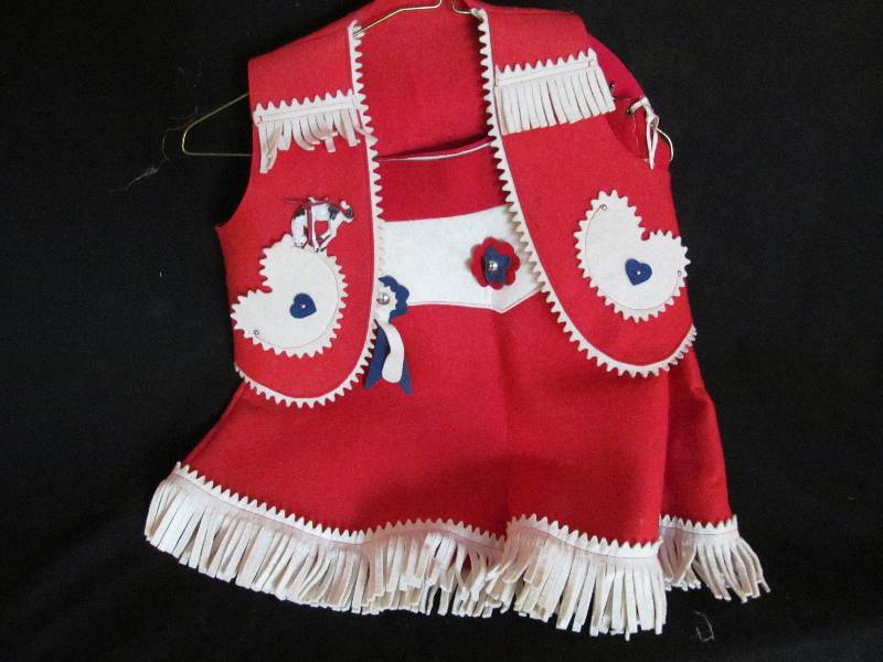 Vintage Girls Cowboy Outfit