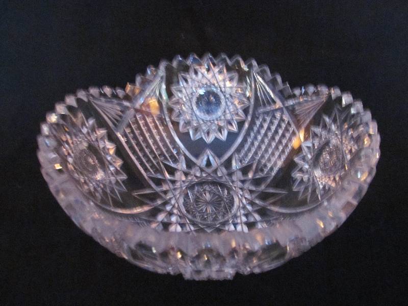 Cut Glass Candy Dish