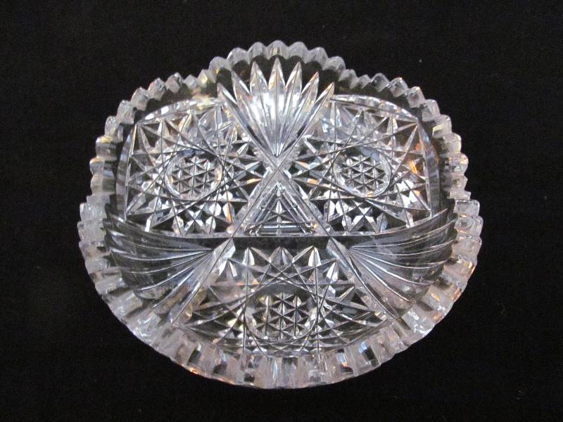 Cut Glass Candy Dish