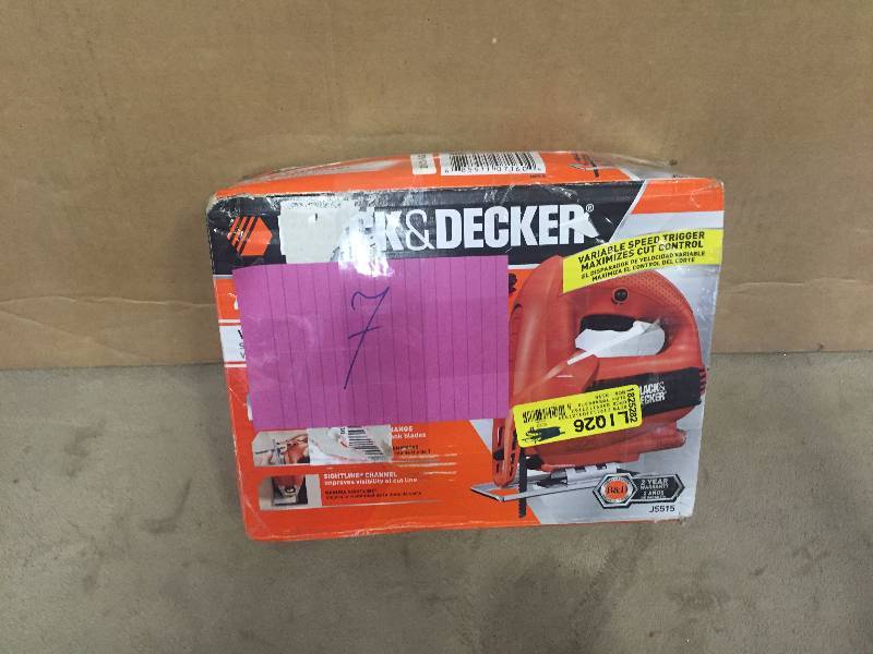 Black and Decker Variable Jig Speed Saw tested works