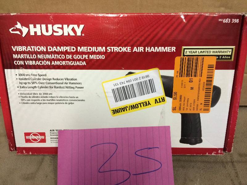 Husky Vibration Damped Medium Stroke Air Hammer
