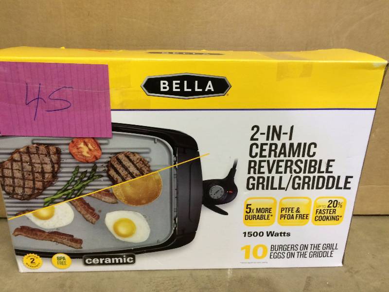 Bella 2 in 1 Reversible Grill