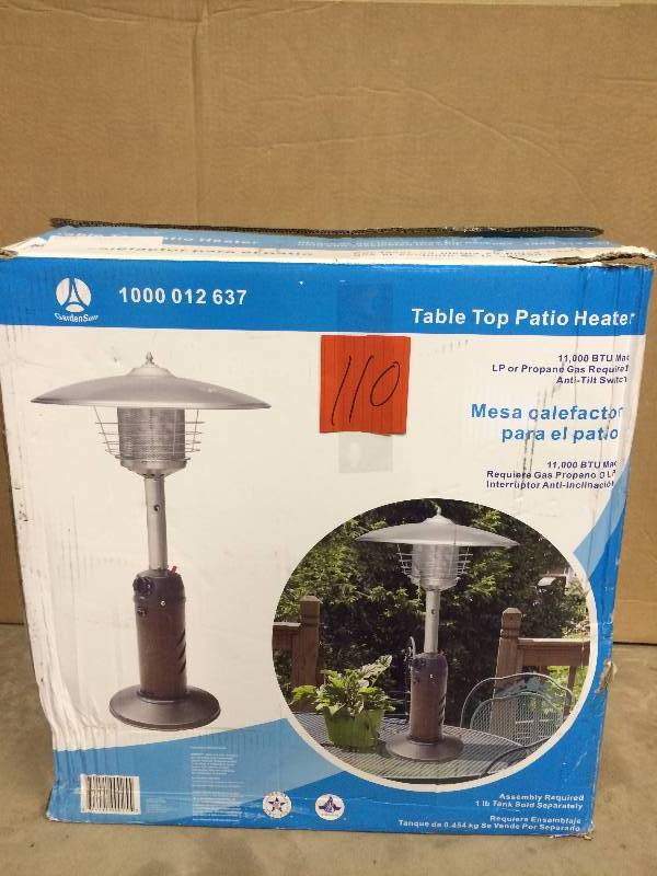 Table Top Patio Heater New