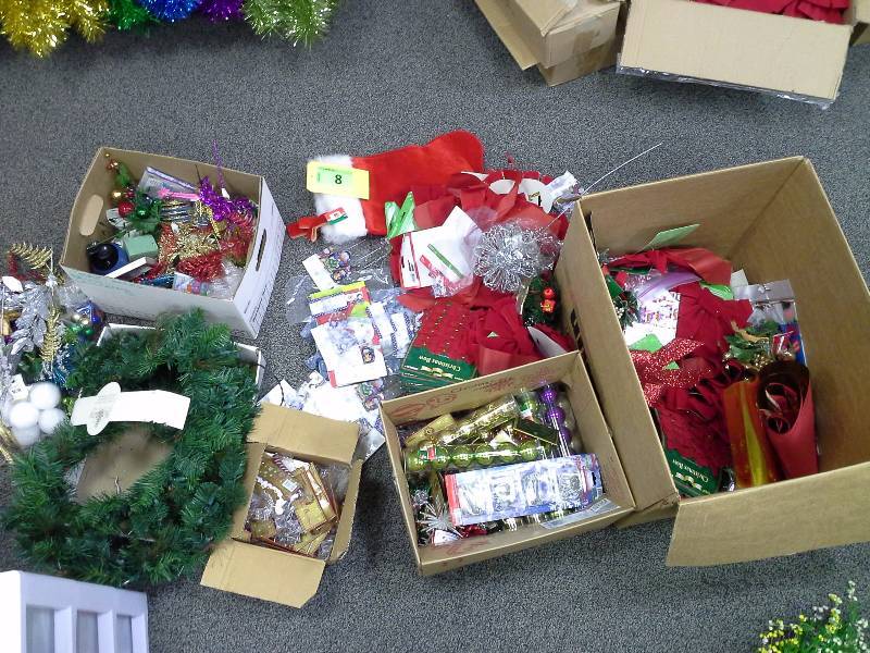 Various Christmas decorations