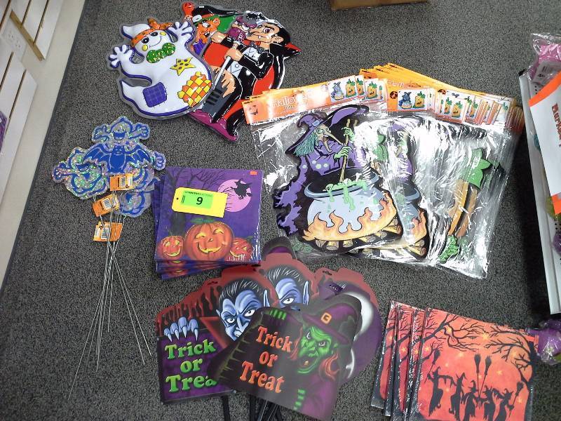 Various Halloween decorations