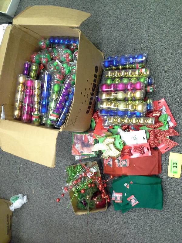 Various Christmas decorations