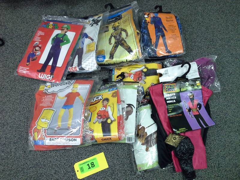 Assortment of Halloween costumes