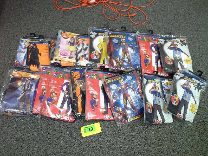 Assortment of Halloween costumes