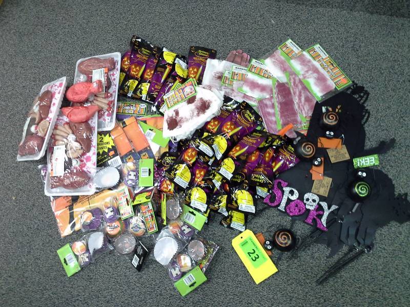 Assortment of Halloween items