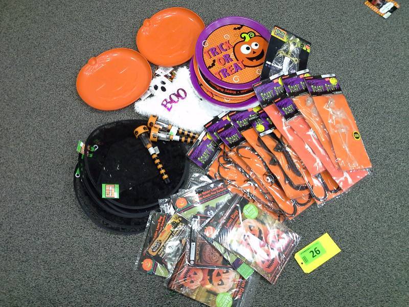 Assortment of Halloween decorations