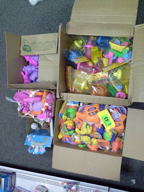 Assortment of small childrens toys