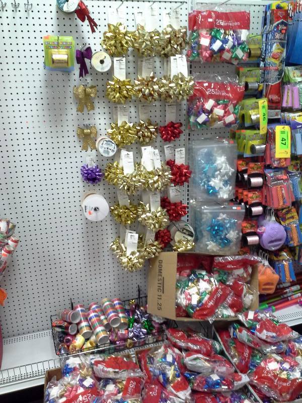 Large assortment of gift bows