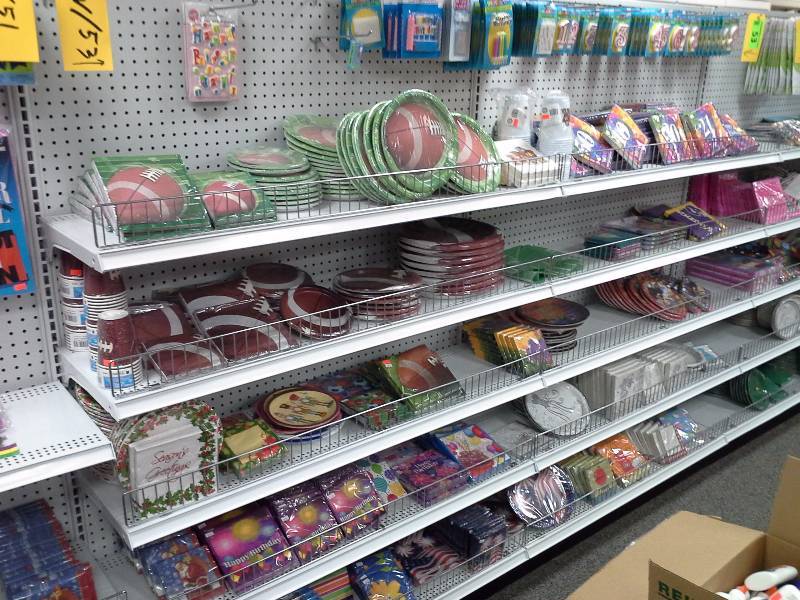 Large assortment of themed paper products