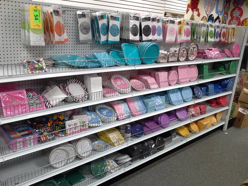 Large assortment of themed paper products