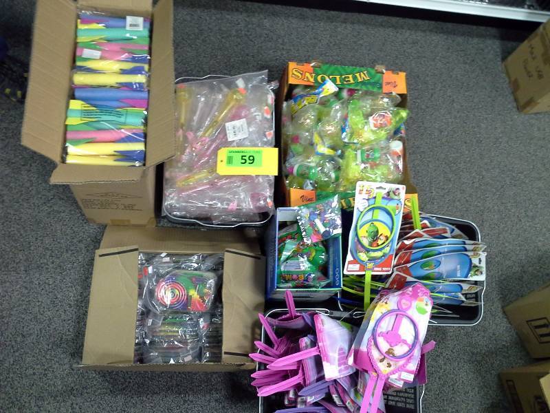 Assortment of childrens toys