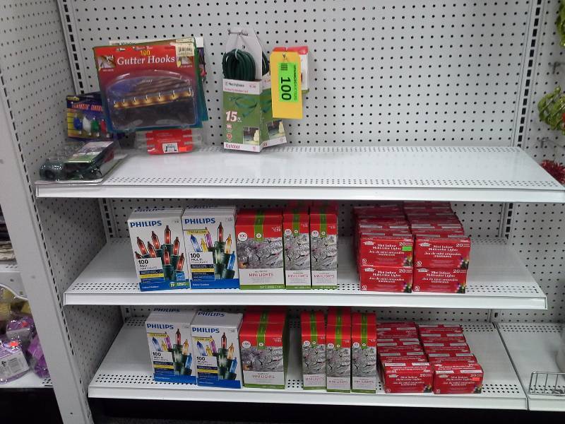 Christmas lights, extension cords