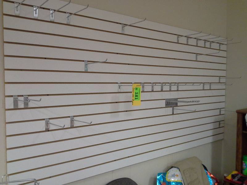 Storewide slat wall sections (No Contents)