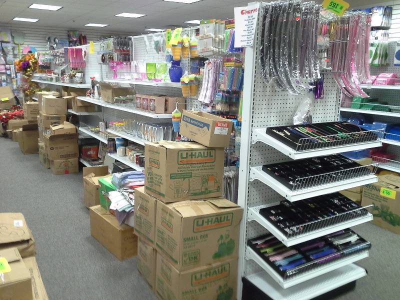 One complete section of retail shelving, including end caps (no contents)