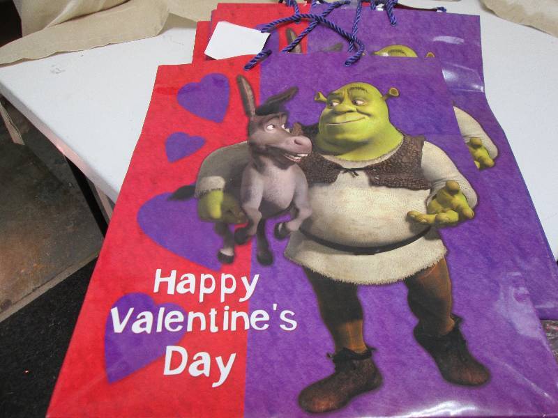 LARGE SHRECK AND DONKEY VALENTINES ...