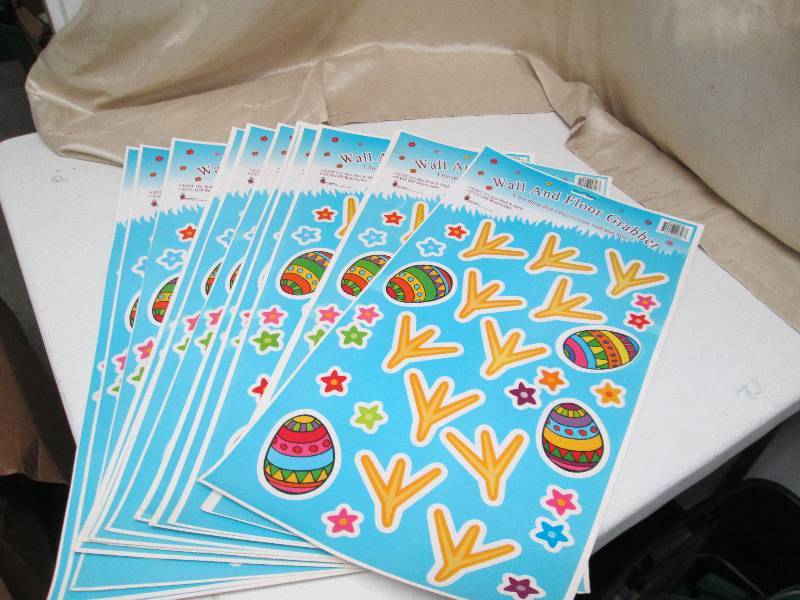 12 IDENTICAL SHEETS OF EASTER THEME...