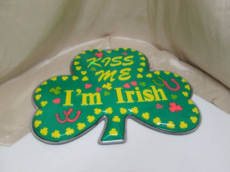 19 HANGING PLASTIC SHAMROCKS...