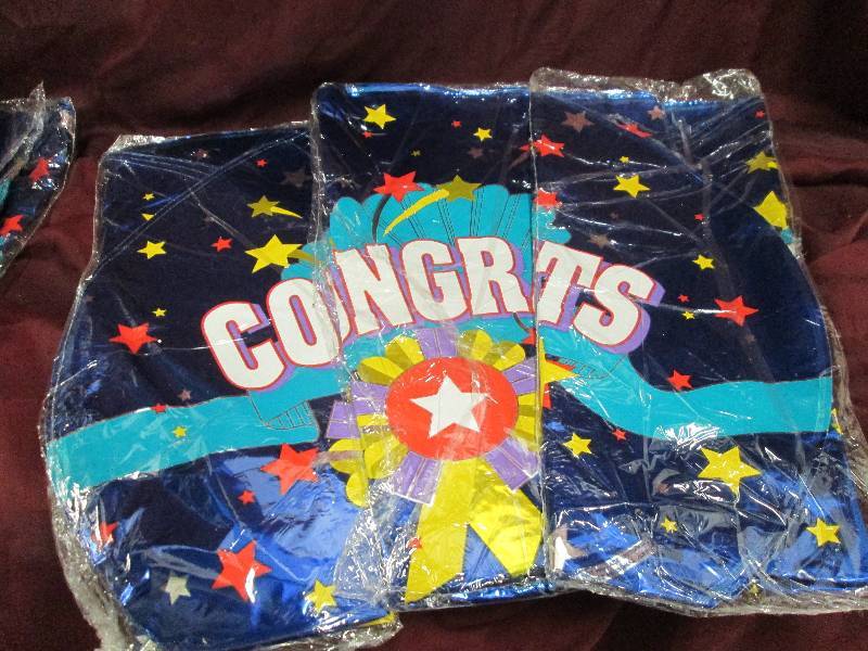 Blue Congrats Balloons lot of 50 Ba...