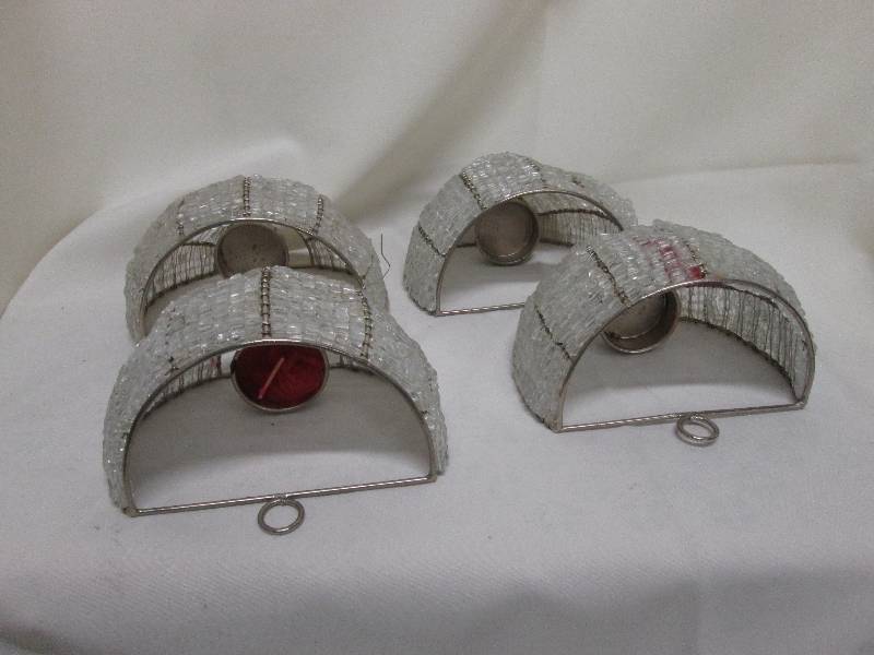 Glass mesh tea light holders...