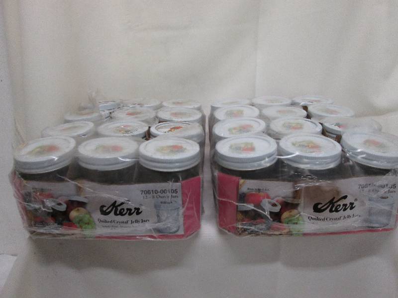 Two 12 packs of Kerr Quilted Crysta...