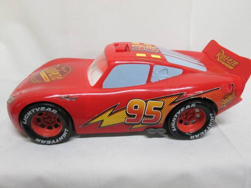 Lightning McQueen toy car...