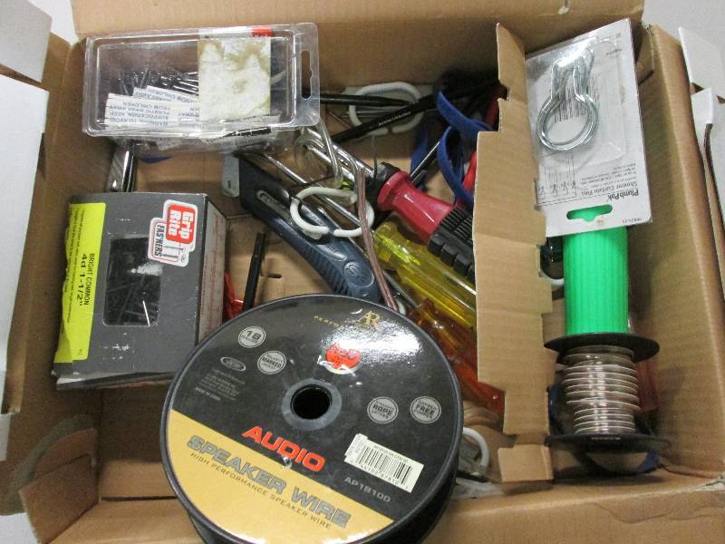 Assorted hand tools and hardware...