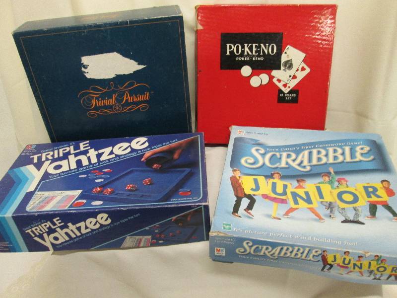 Four family board games...