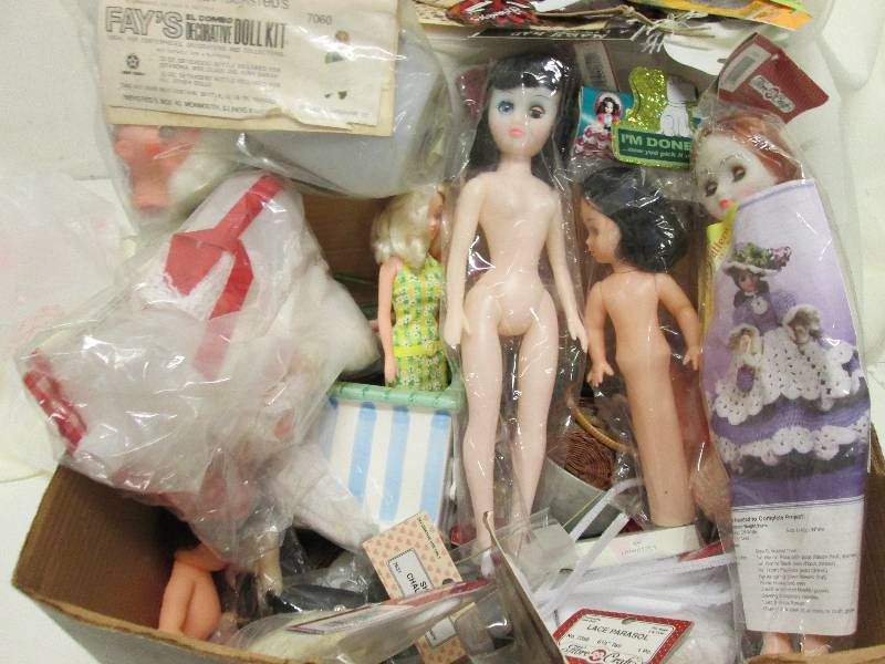 Doll & other craft supplies, sticke...