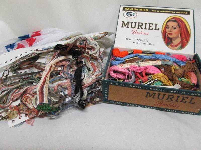 Large lot assorted embroidery floss...