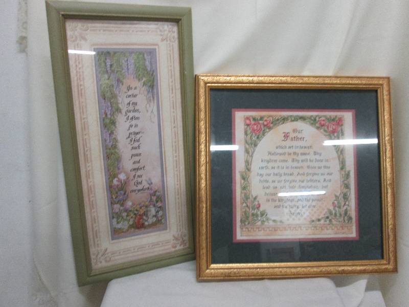 22x11 inch matted framed inspiratio...