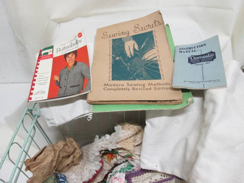 Vintage sewing manuals, assorted fa...